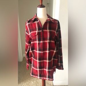 Ralph Lauren red plaid shacket